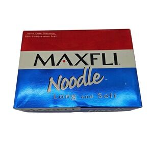 Maxfli Noodle Golf Balls Long and Soft Solid Core Distance 12 Balls
